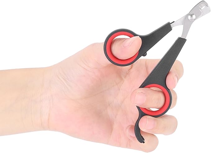 Cat Nail Trimmer, Pet Nail Clippers, Stainless Steel Bird Nail Clippers, Comfortable Cat Nail Cutter, Small Animal Nail Clippers 4.6x2.4In for Bird, Rabbit, Dog, Parrot