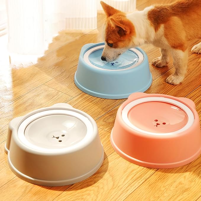 Pet Water Bowl- Portable Dog Water Dispenser, No Spill Water Bowl for Dogs with Spill-Proof Design, Perfect for Dogs and Cats, Keeps Your Pet Hydrated Anywhere (Blue)