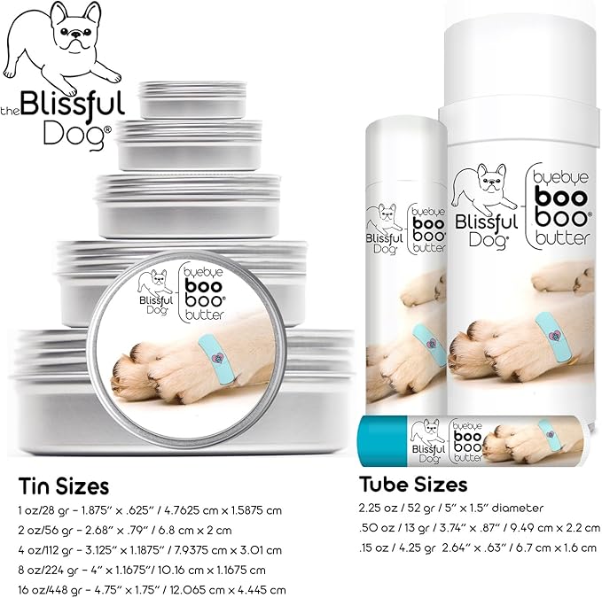 The Blissful Dog 8 oz TIN Labrador Retriever Booboo Butter