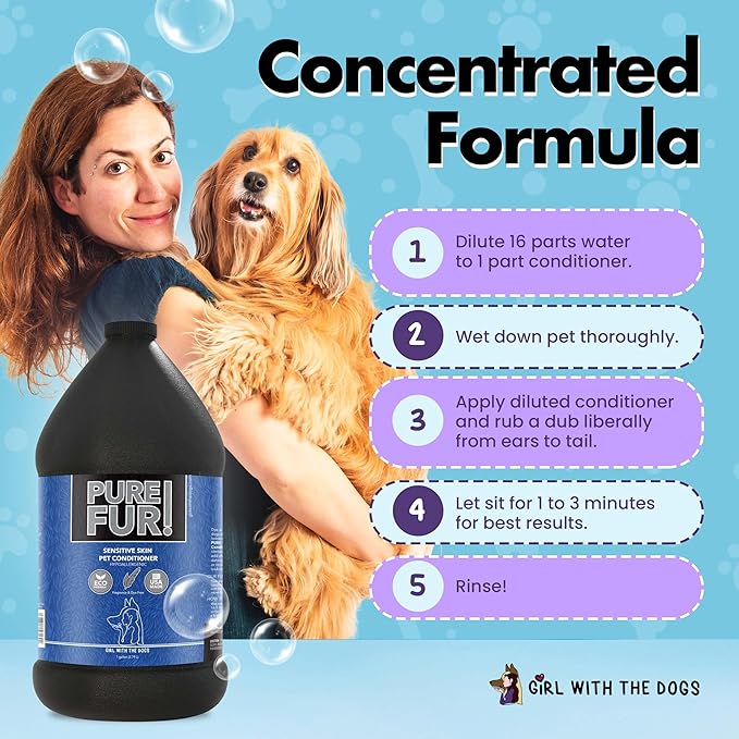 Pure Fur! Sensitive Skin Pet Conditioner, 1 Gallon