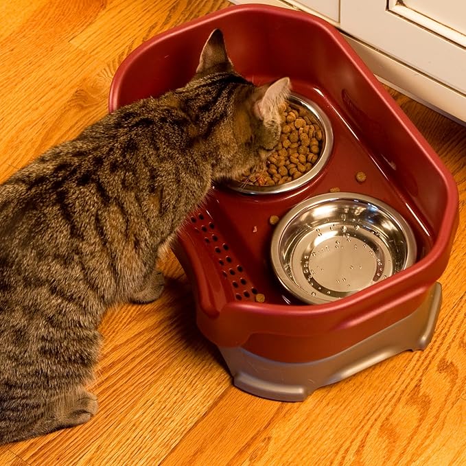 Neater Pet Brands Feeder Deluxe for Cats - Cranberry (200)
