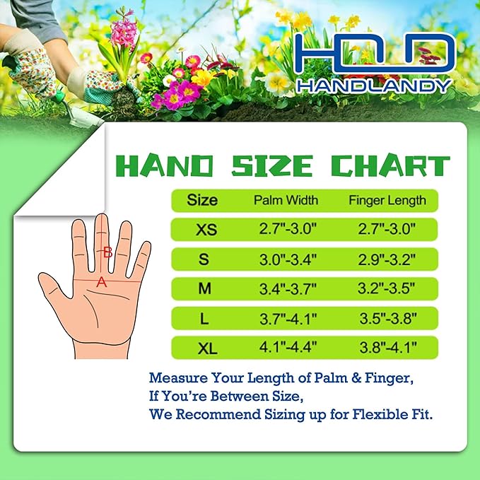 HANDLANDY Rose Pruning Gardening Gloves for Men & Women, Thornproof Long Gauntlet Gloves, Pigskin Leather - Breathable & Durability (Large)