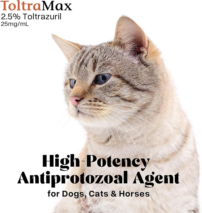 Toltrazuril 2.5% for Horses, Dogs, Cats, 500mL/16.9 Ounce, for Non-Food Chain Animals, Peanut Butter