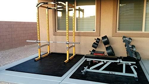 American Heavy Duty Stable/Horse Tiles - Thick, Durable Rubber Flooring - Solid Black 12' x 20' Set - 60 Tiles Total (1/2" Thick)