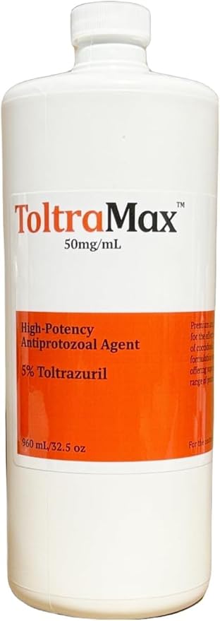 Toltrazuril 5.0% for Horses, Dogs, Cats, 960mL/32.4 Ounce, for Non-Food Chain Animals, Peanut Butter