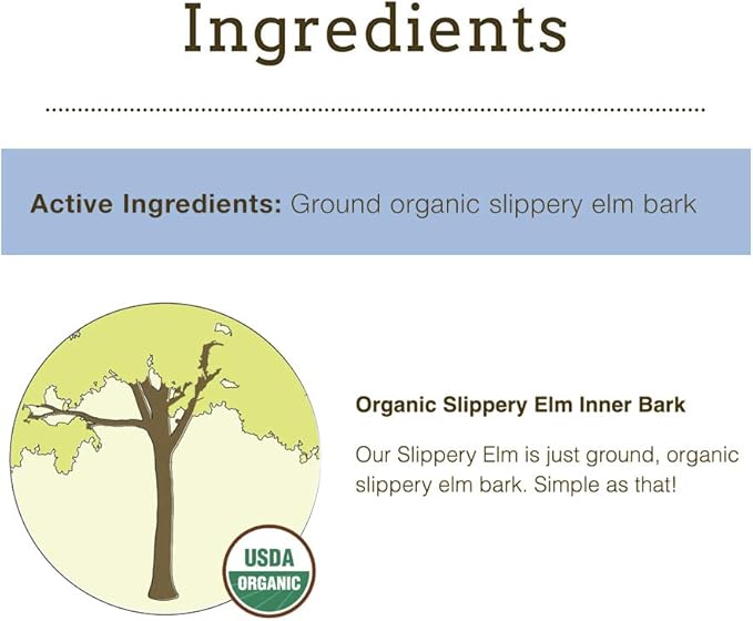 Herbsmith Organic Slippery Elm - Digestive Aid for Dogs and Cats - Constipation and Diarrhea Relief for Dogs and Cats - Megaesophagus Dog Aid - 150g