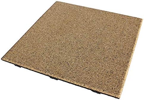 American Floor Mats - Extreme Rubber Gym Tiles - 1 Inch Thick Colorful Gym Tiles - Superior Shock & Sound Absorbing - 35% Grey/White, 100 Tile Pack (Covers 400 Sq Ft)
