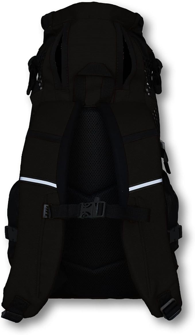 K9 Sport Sack | Adjustable Dog Carrier Backpack (Medium, Plus 2 - Jet Black)