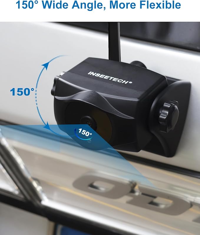 1080P Magnetic Wireless Backup Camera, 90 Days Standby Rechargeable Battery, Waterproof Rear/Front View Camera for Hitching Boat Trailer Horse Pickup RV Car for iPhone iPad Android