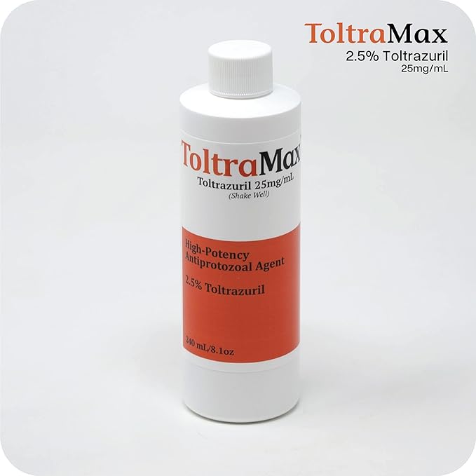 Toltrazuril 2.5% for Horses, Dogs, Cats, 240mL/8 Ounce, for Non-Food Chain Animals, Peanut Butter