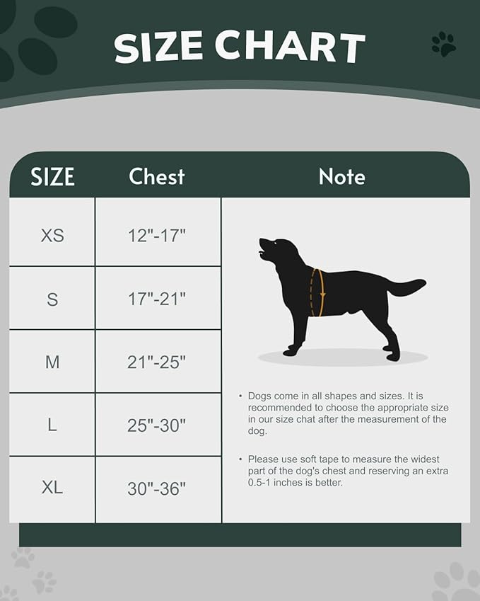MIDOG No-Pull Dog Harness | Adjustable & Reflective Pet Harness Leash Set for Small Medium Large Dogs Walking, Training| No Choke, Front Clip, Soft Padded Vest with Easy Control Handle - Green, M