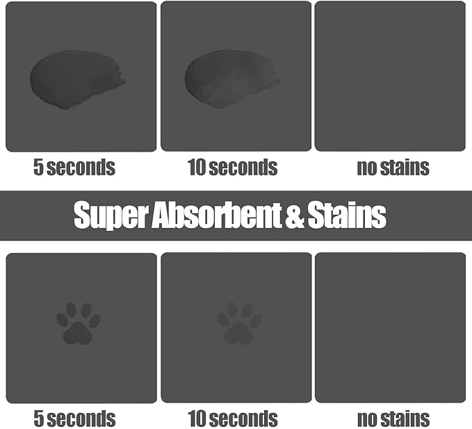 Large Pet Feeding Mat, 15.7" x 39.3" Bohemia Absorbent Quick Dry Dog Mat for Food and Water Bowl, Non Skid Cat Bowl Mat, No Stains for Pet Water Dispenser Pet Supplies for Messy Drinkers