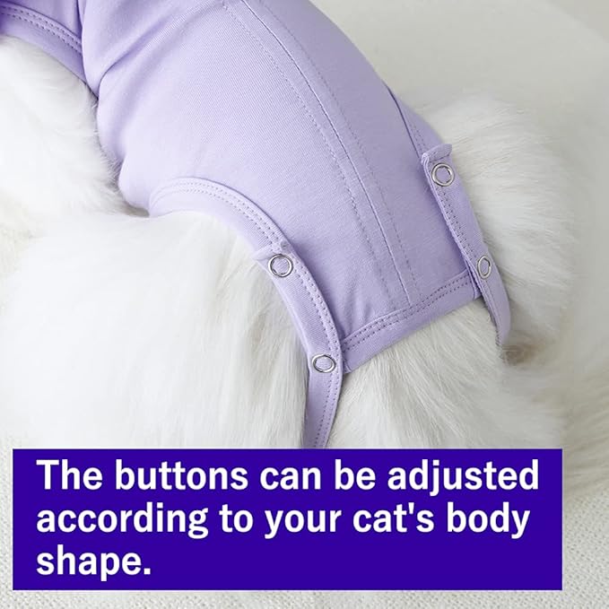 Cat Recovery Suit for Abdominal Wounds and Skin Diseases, Breathable Surgical Recovery Shirt After Surgery Wear Anti Licking Wounds,E-Collar Alternative for Cats Pet Kitten(RSC01-orange-l)