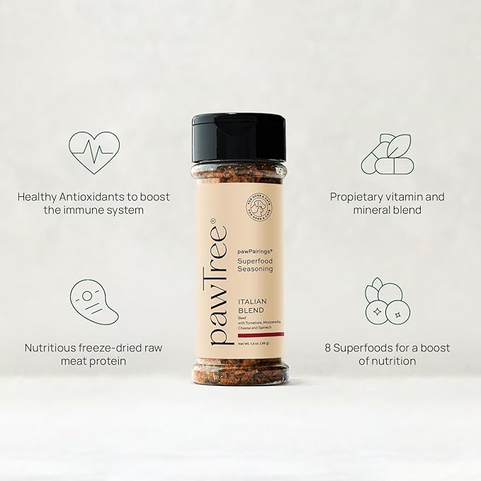 pawTree Food Toppers for Dogs & Cats - Boost Your Pet's Mealtime with These Delicious Pet Food Seasonings - Dry Mixers and Seasonings - Flavor Enhancer for Picky Eaters & Appetite Stimulation