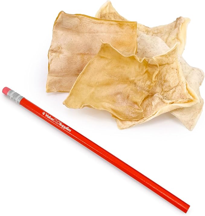ValueBull USA Rawhide Chips, 20 Pound Bulk Pack - Natural & Safe, USA Beef Hide, Long Lasting, Chemical Free, No Artificial Flavors