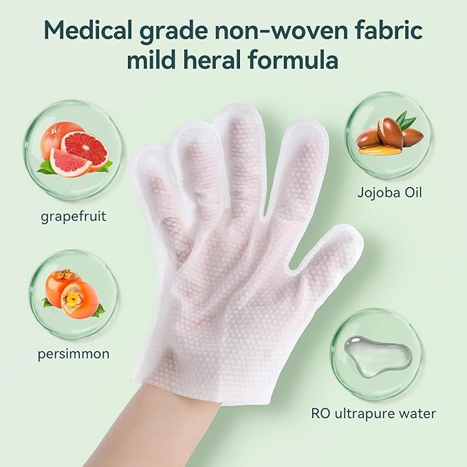 WLP Cleaning & Deodorizing Glove Bath Wipes for Dogs and Cats, Hypoallergenic Nourish Fur Aloe Extract Jojoba Oil Pet Grooming Wipes for Daily and Travel (24 PCS)