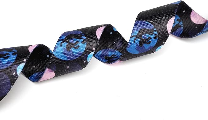 Mercano Adjustable Dog Collar - Special Design Patterns, Soft Nylon Comfortable Durable Pet Collar for Small Medium Large Dogs (S, Night Sky)