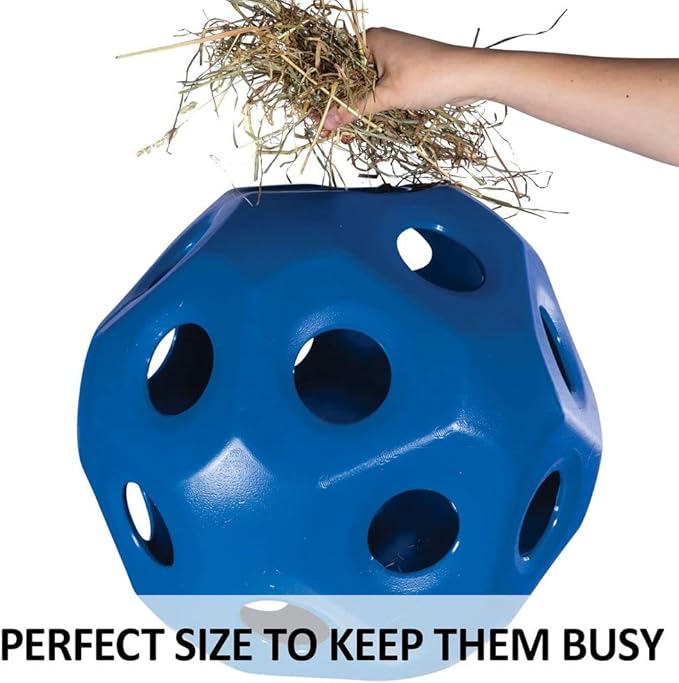 Schneiders Slow Feed Hay Ball Feeder for Horses | Color Red Horse Stable Companion | Slow Feed Consumption | Boredom Buster | Durable Polyethylene