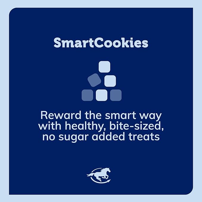 SmartEquine SmartCookies | Healthy Treats for Horses Made from Coconut Meal, Beet Pulp, Alfalfa, and Flaxseed Oil | No Sugar Added Horse Treats | Carrot Cake Flavor Cookies for Horses, 3 lb Bag