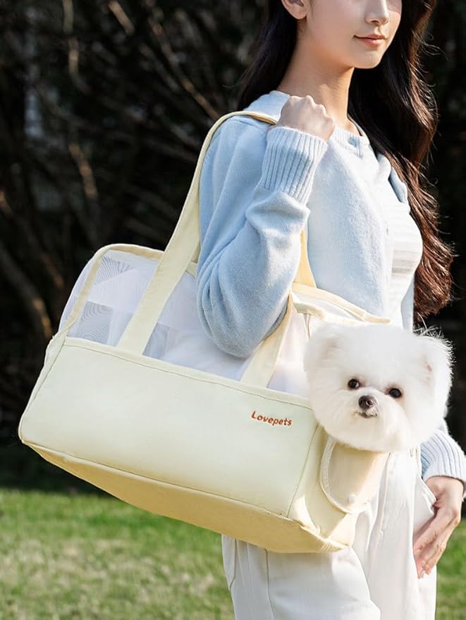 Dog Purse Carrier for Small Dogs Cat Kitty Puppy Rabbit Bunny Dog Cat Bag Carrier for Animals up to 22lbs Soft Sided, Collapsible Pet Carrier Sling for Outing Travel Vet-Sky Blue
