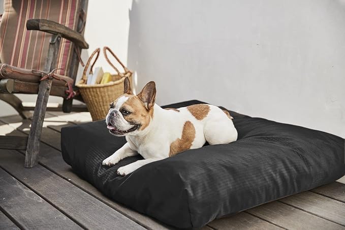 K9 Ballistics Tough Rectangle Pillow XL Dog Bed - Removable Cover, Washable, Durable & Water Resistant Dog Bed Made for X-Large Dogs 54"x38", Sandstone