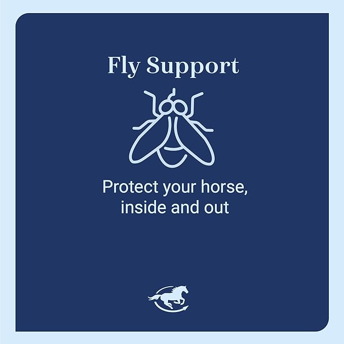 SmartEquine Fly Mask with UV Protection, Ears, and Mesh | Wide Secure Closure | UV Fly Mask for Horses (Cob)