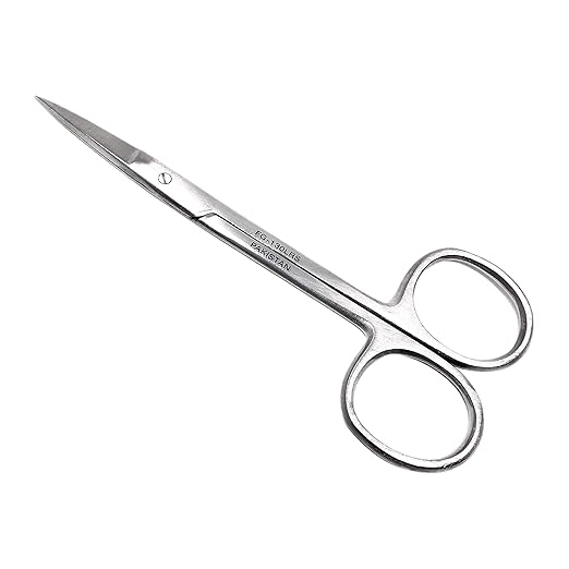 Cynamed Iris Micro Dissecting Precision Lab Scissors, Fine Point Straight - Perfect for Doctors, Nurses, EMS, Students, Education