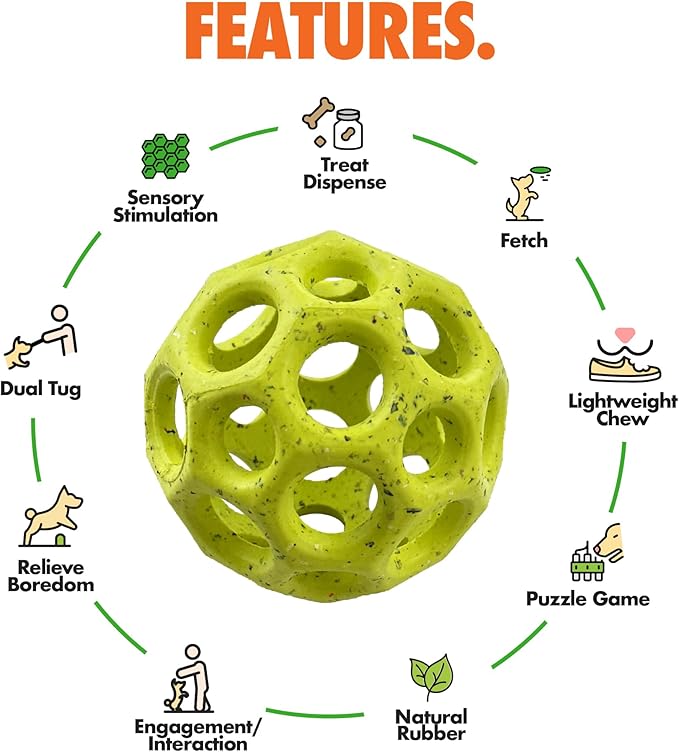 Max Fusion with Nike Grind, Arlee Helix Dog Toy, Chew Toy for Play, Fetch, Tug, S