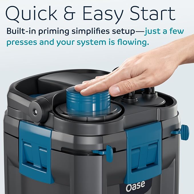 OASE BioMaster 2 600 Canister Filter for Aquariums – External Aquarium Filter with EasyClean Pre-Filter – Quiet Performance – Freshwater & Saltwater, Up to 160 Gallons