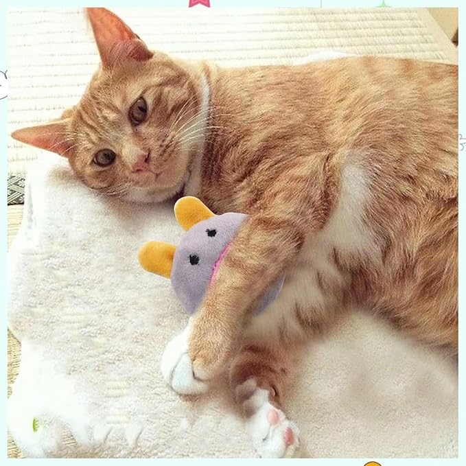 Catnip Toy for Play and Chewing, Assorted Colors (6 Pack)