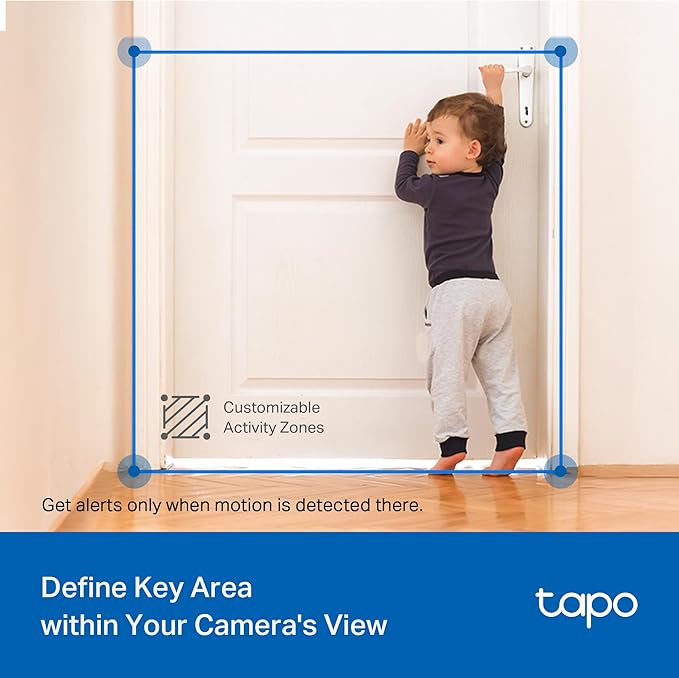 Tapo 2K 3MP Pan/Tilt Indoor/Outdoor Security Camera, Free Person/Baby Cry Detect & Motion Track, 360° Pan, Color Night Vision, SD/Cloud Storage, Works w/Alexa & Google Home, HybridCam 360, Black