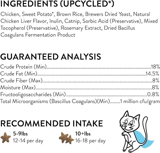 Shameless Pets Celebration Birthday Crunchy Cat Treats Chicken and Catnip Treats with Digestive Support