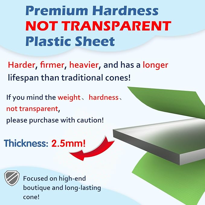 Hard & Heavy Plastic Dog Cone Collar Alternative for Extra Large Dogs(Adult Lab Golden GSD), Pet Neck Head Protective Cone Anti-Lick, Adjustable Elizabethan Recovery Collar Cone of Shame for Healing
