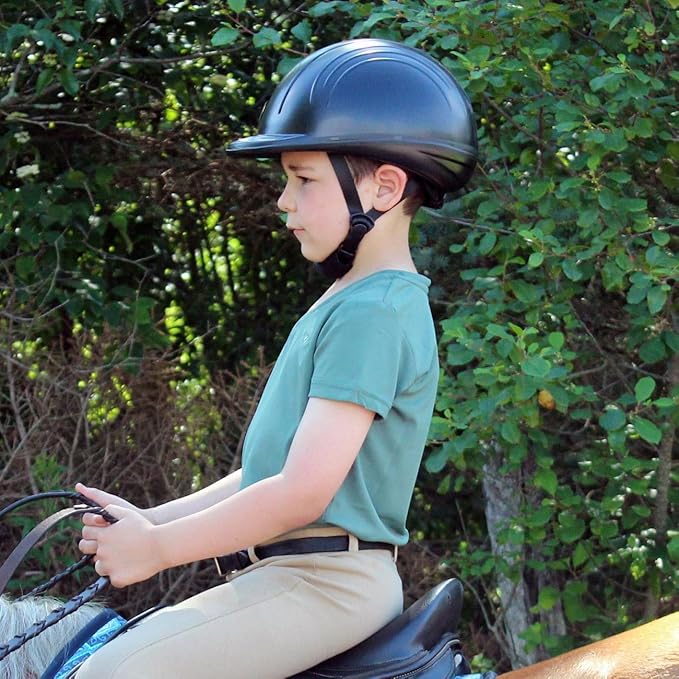 TuffRider Starter Basic Horse Riding Helmet | Comfortable Protective Equestrian Head Gear - SEI Certified