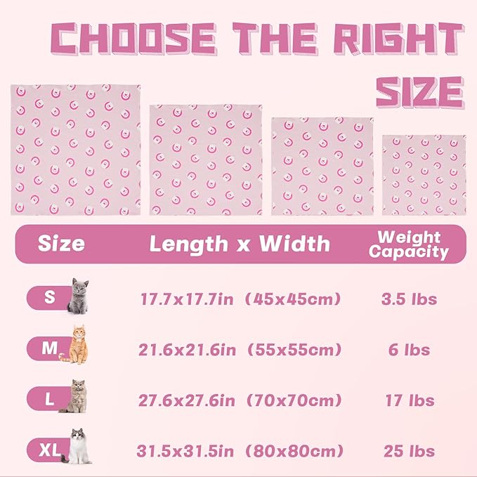 Supet Cat Wrap for Cutting Nails, Self-Adhesive Grooming Wrap, Anti-Scratch Cat Swaddle for Grooming, Ideal for Medicine, Nail Clipping, Teeth Brushing, Ear Cleaning