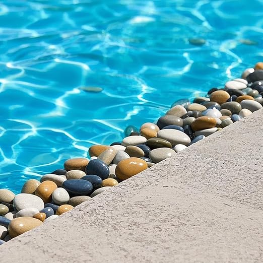 Large River Rocks for Landscaping, 40lbs Colorful Pebbles for Indoor Plants, 2-3 Inch Decorative Rocks for Planters, High Polished Stones for Vase Filler Fish Tank Garden