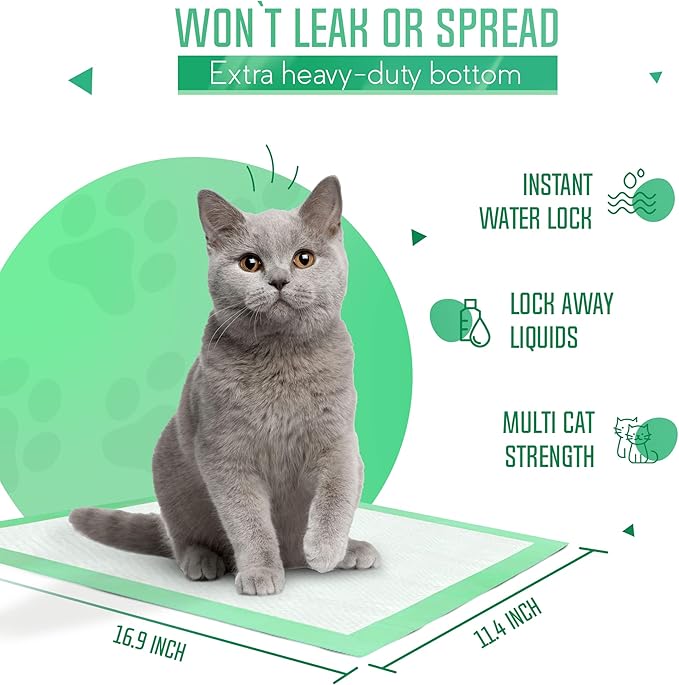 PETSWORLD Multi Cat Pad Refills for Cats Breeze Litter System, Ultra-Absorbent, Quick Dry - (400 Count, Unscented)