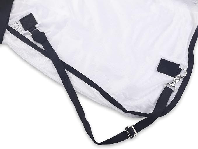 Comfy Mesh Horse Fly Sheet Equine Summer Sheets Stand Neck White 81