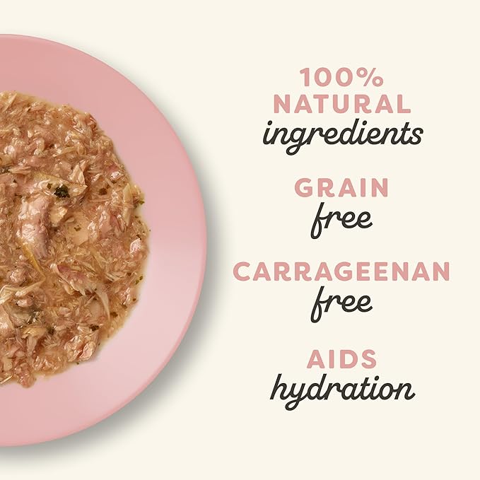 Applaws Natural Wet Cat Food in Gravy, Limited Ingredient Wet Cat Food Pouches, No Additives, Made with Natural Ingredients, Tuna with Salmon in Gravy (12 x 2.47oz Pouches)