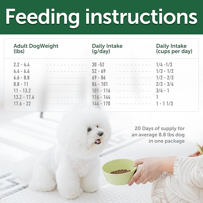 Nature's Protection Superior Care White Dogs Grain-Free Dry Dog Food - High Protein, Tear Stain Remover Dog Food for Small & Mini Breeds Light Coated Adult Dogs, Fresh Pet Meal, Insects, 3.3 lb