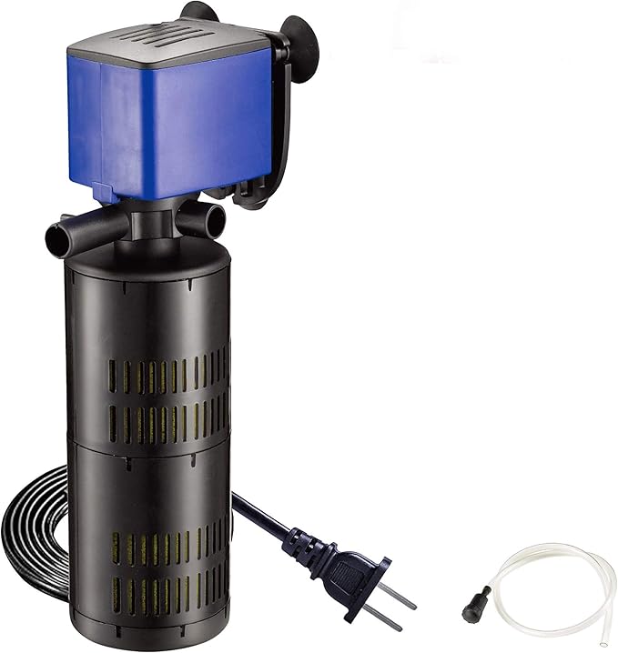Water Pump 320 GPH 3-in-1 Submersible Internal Filter Aquarium Powerhead Water Pump Ultra Quiet for Aquarium,Fish Tank-2 Pack