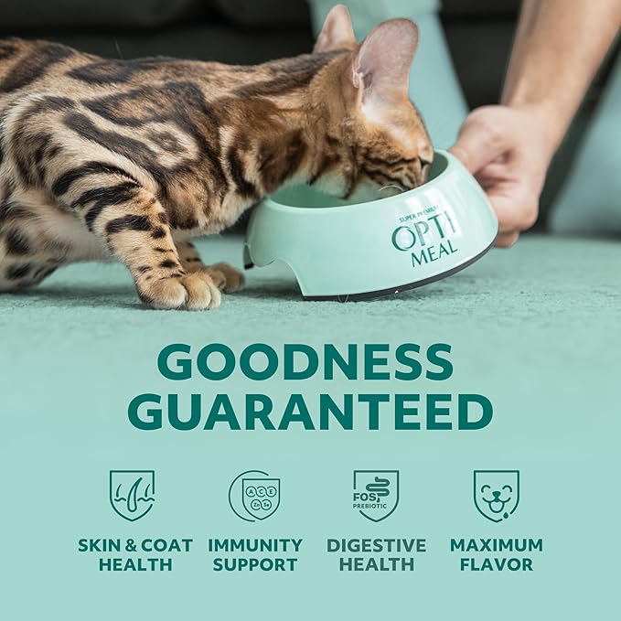 Optimeal Weight Control Dry Cat Food Recipe with Metabolism Support for Healthy Digestion, Premium Nutrition Made with Natural Ingredients for Adult Cats Maintenance (3.3 lbs, Turkey & Oatmeal)