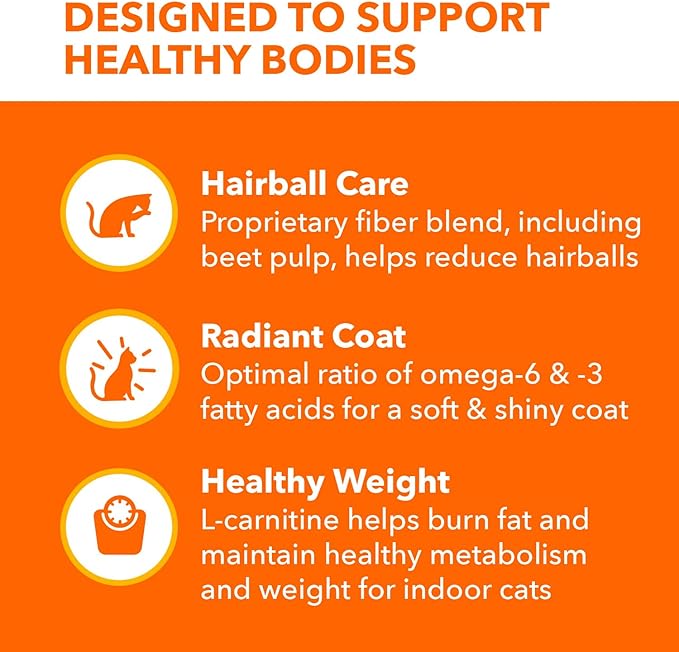 IAMS Proactive Health Indoor Weight Control & Hairball Care Adult Dry Cat Food, Salmon Recipe, 3.5 lb. Bag