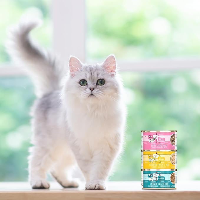 Weruva Cats in The Kitchen, The Double Dip with Chicken & Beef Au Jus Cat Food, 3.2oz Can (Pack of 24)