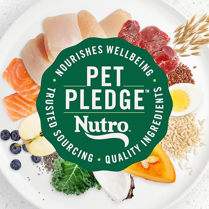 Nutro Ultra Adult Small Breed Dry Dog Food, Chicken, Lamb and Salmon Protein Trio, 22 lb Bag
