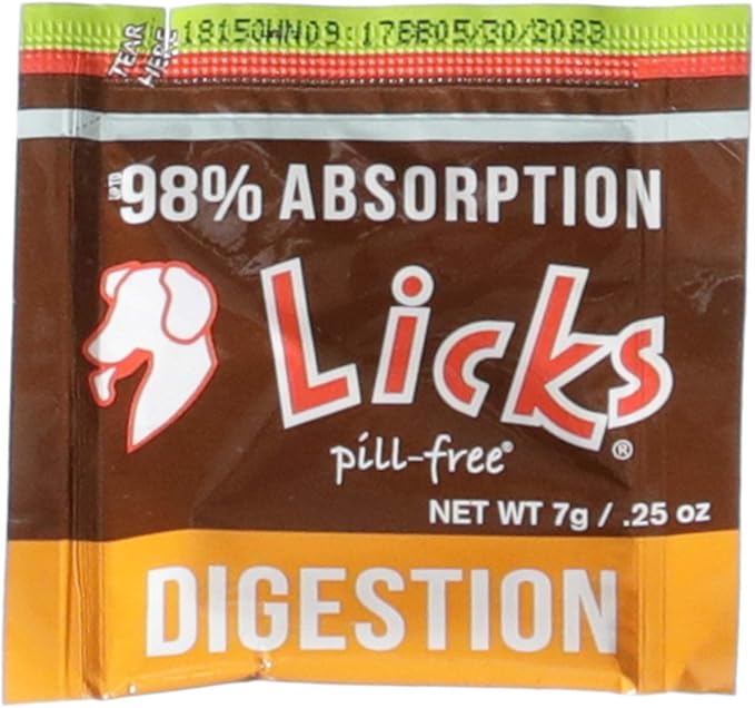Dog Digestion - Dog Gut Health and Gas Relief - Bloating Relief and Digestion Supplement for Dogs - Dog Health Supplies - Gel Packets - 30 Use