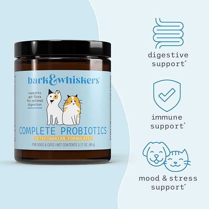 Dr. Mercola, Complete Probiotics, for Cats and Dogs, 3.17 oz (90 g), Supports Immune Function, Digestive Support, Non GMO, Soy Free, Gluten Free