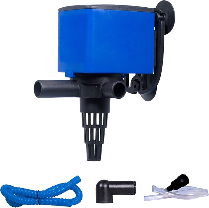 Water Pump 475 GPH Submersible Internal Aquarium Powerhead Water Pump Ultra Quiet for Aquarium,Fish Tank -4 Pack