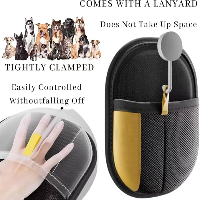 Whisker Gizmo Pet Hair Remover，Reusable Pet Hair Remover Glove，Pet Hair Removal Glove, Ultimate Pet Grooming Glove for Cats & Dogs - Dual-Sided Electrostatic Pet Hair Remover Mittens (3PCS)
