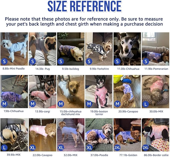 Lukovee Recovery Suit for Dogs, Zipper On Recovery Suit for Female Male Dog, Onesie Abdominal Wounds Cone E-Collar Alternative Prevent Licking Spay Recovery Suit (DBL,XXL)